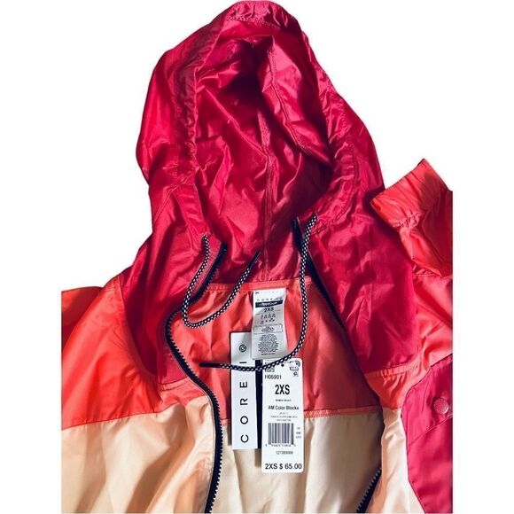 REEBOX windbreakers Women Oversized French Terry Full-Zip Hoodie Red… - Picture 9 of 16